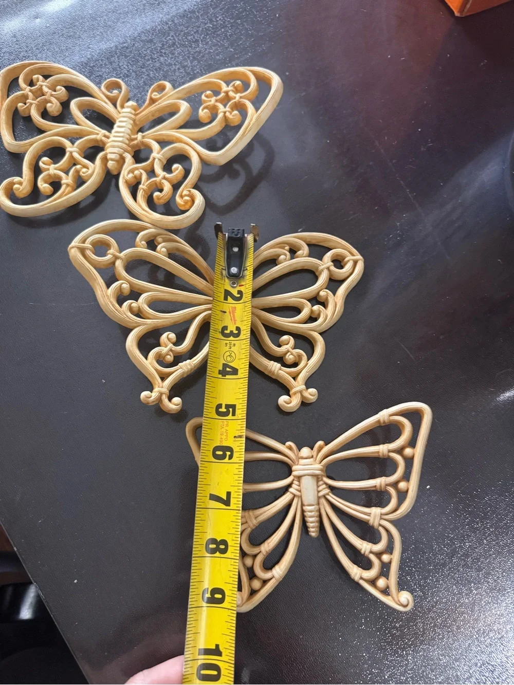 3 Butterfly Wall Hang Syroco HOMCO USA Home Interior